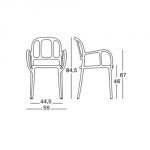 magis mila chair dimensioni